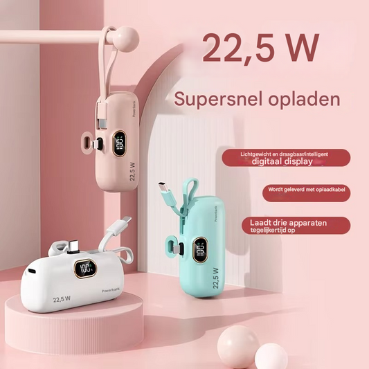 Batterie portable 22,5 W avec affichage numérique