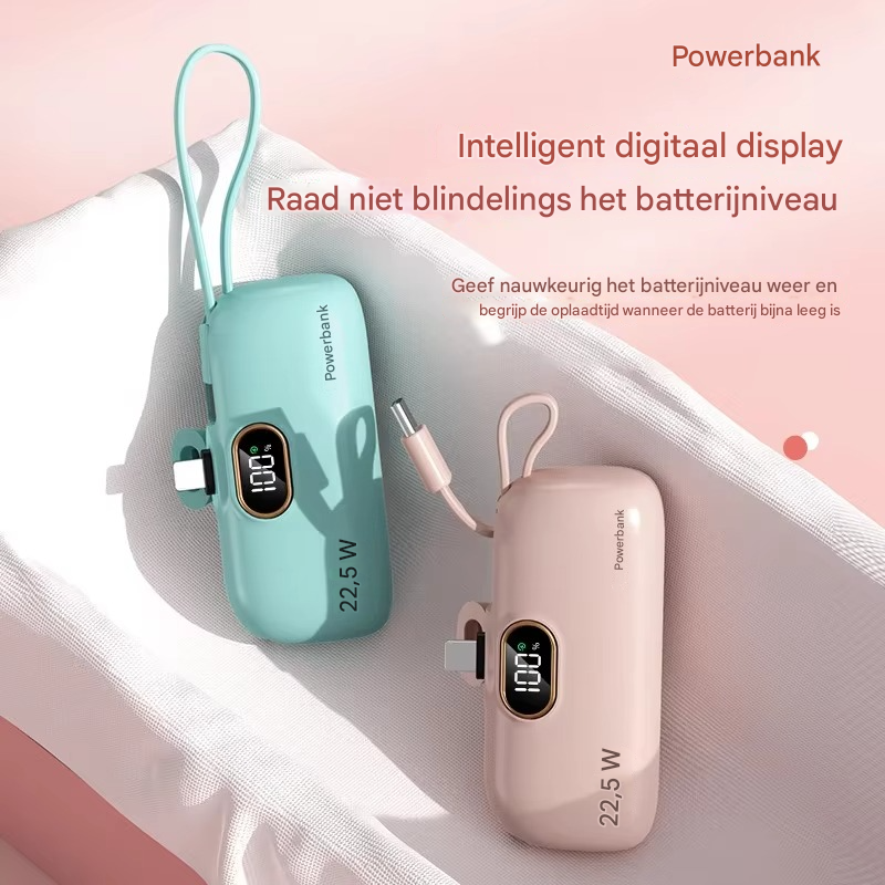 Batterie portable 22,5 W avec affichage numérique