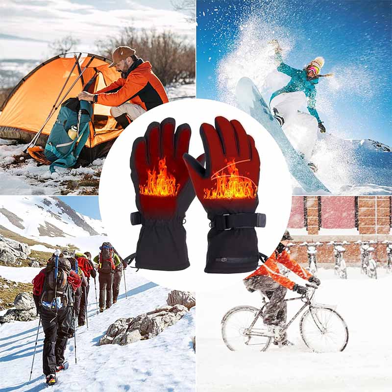 Battery-Powered Heated Gloves – Adjustable Heat for Winter Use