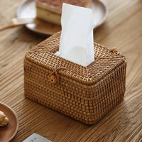 Boîte à mouchoirs en rotin sur mesure