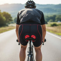 BIKERIDE Shorts - Cuissards de cyclisme rembourrés en gel contre les douleurs de selle