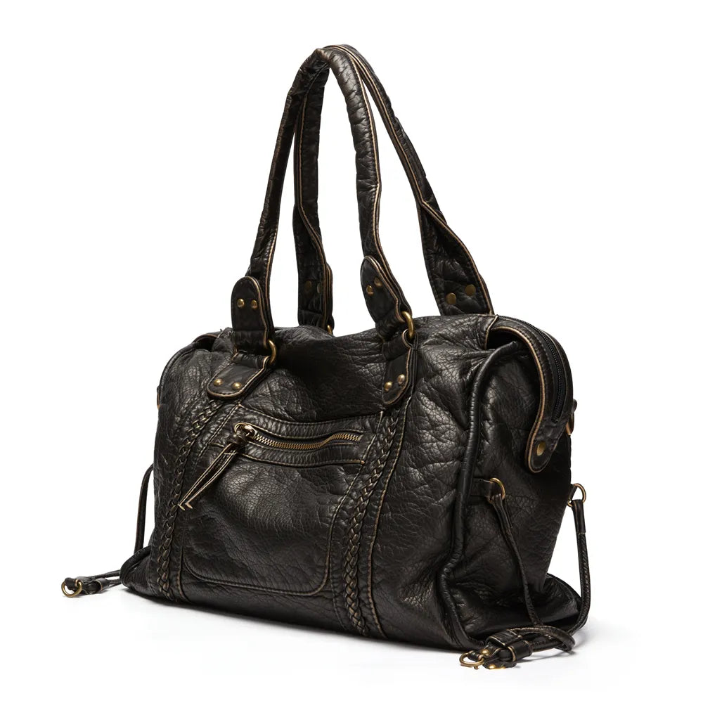 Black Handbag for Courses - RACHEL