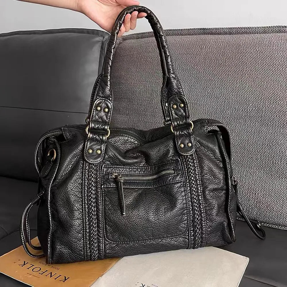 Black Handbag for Courses - RACHEL