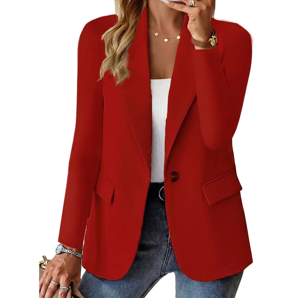 Blazer élégant à manches longues pour femme