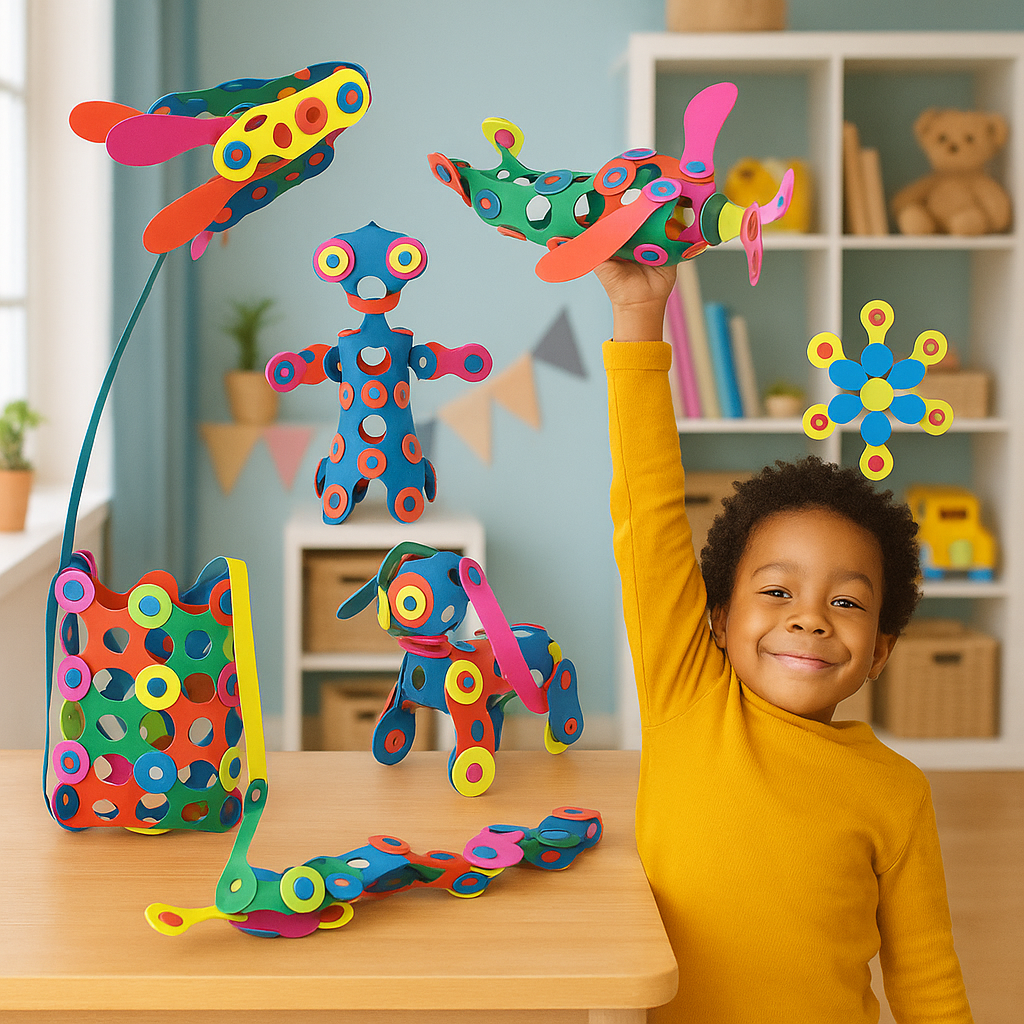 Blocs de construction magnétiques pour enfants, jouet STEM