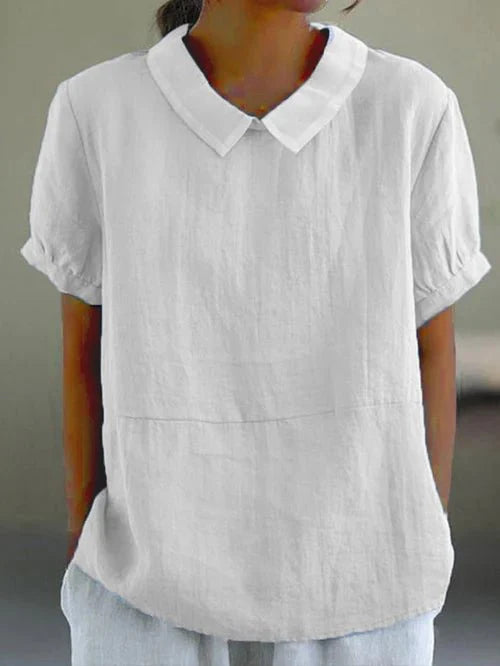 Blouse ample à col pour femme