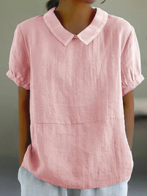Blouse ample à col pour femme