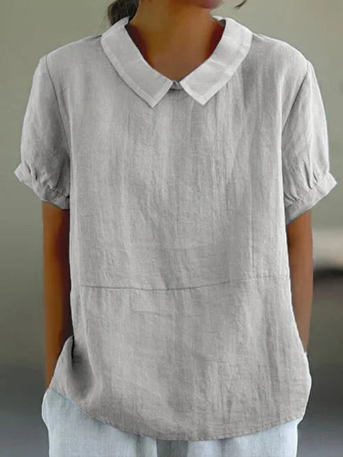 Blouse ample à col pour femme