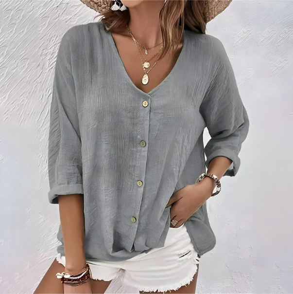 Blouse femme à boutons