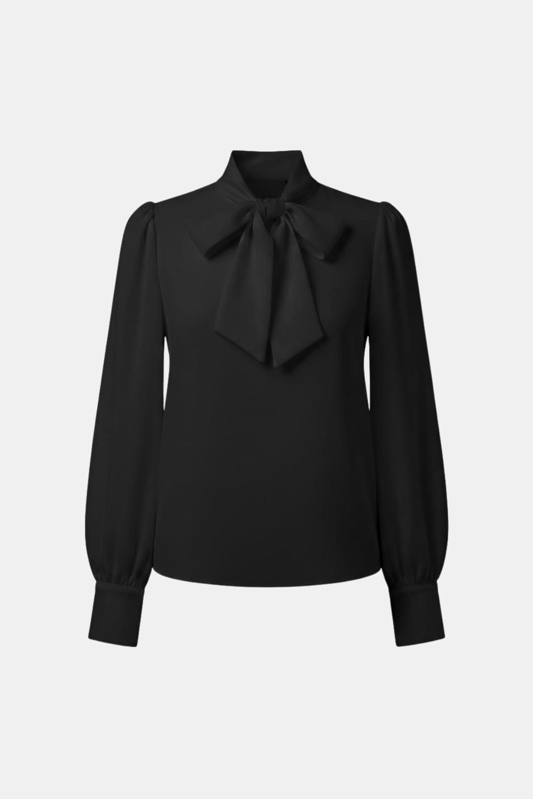 Blouse pour femme à col lavallière et manches longues