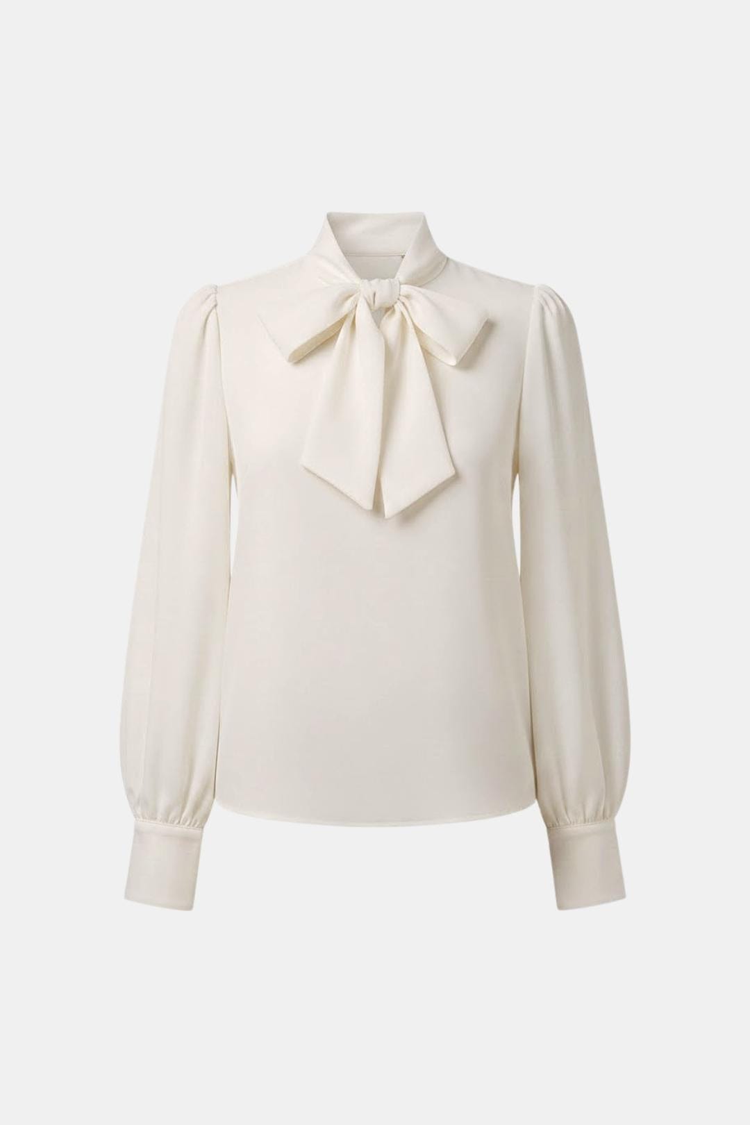 Blouse pour femme à col lavallière et manches longues