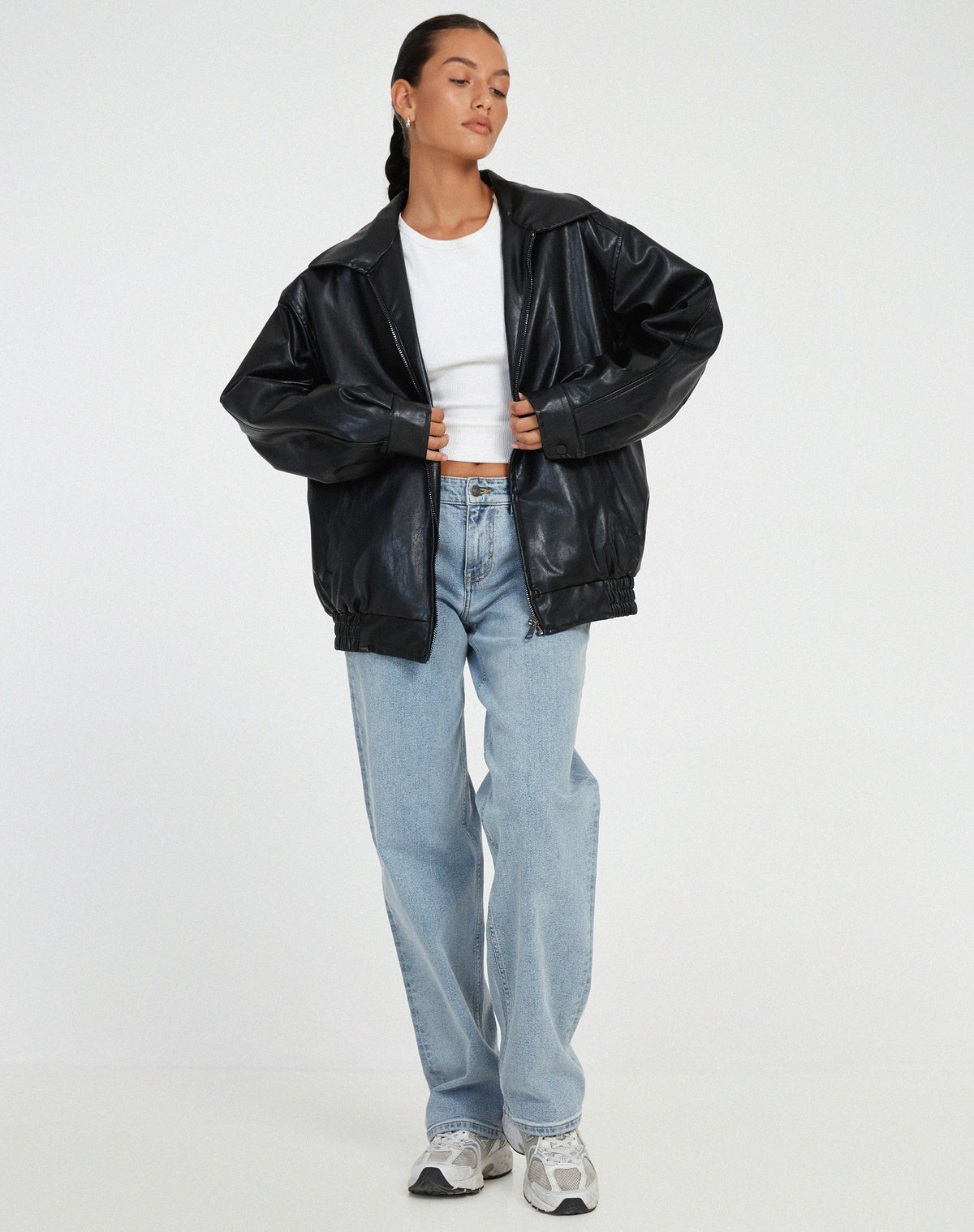 Blouson bomber oversized pour femme