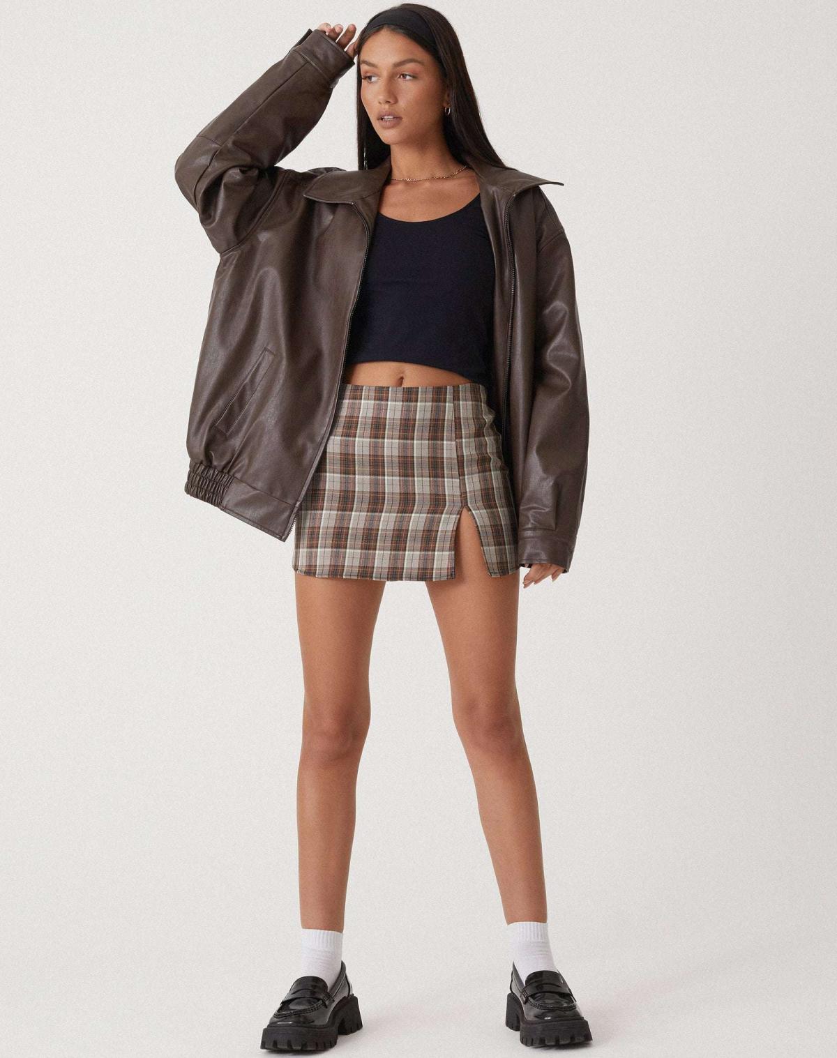 Blouson bomber oversized pour femme