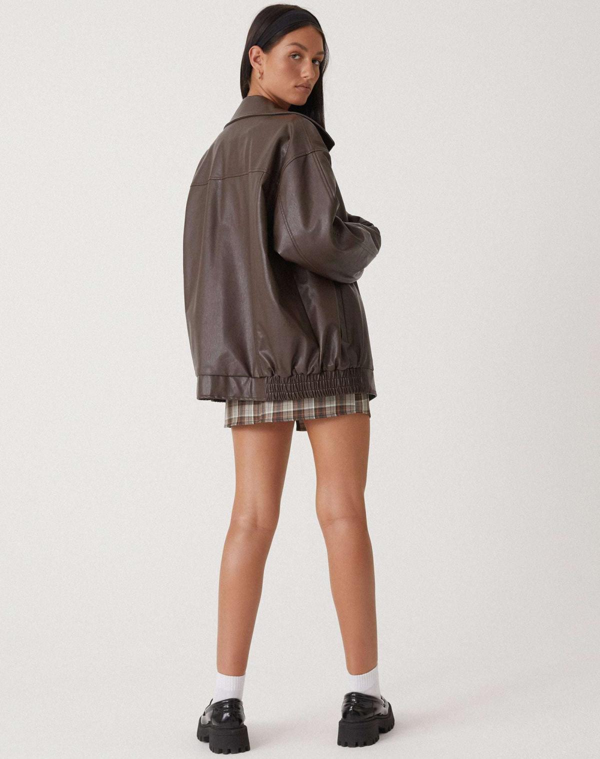 Blouson bomber oversized pour femme