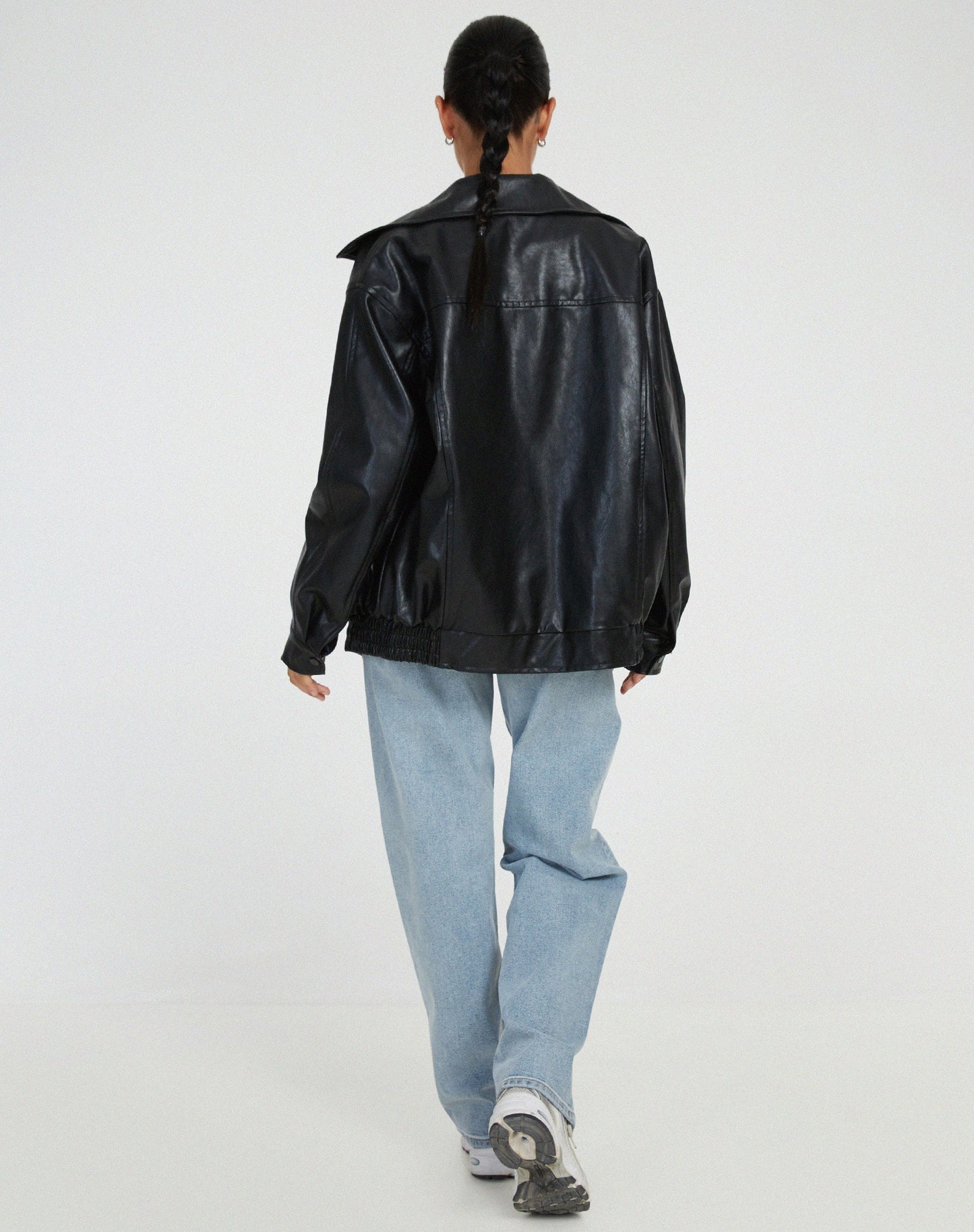 Blouson bomber oversized pour femme