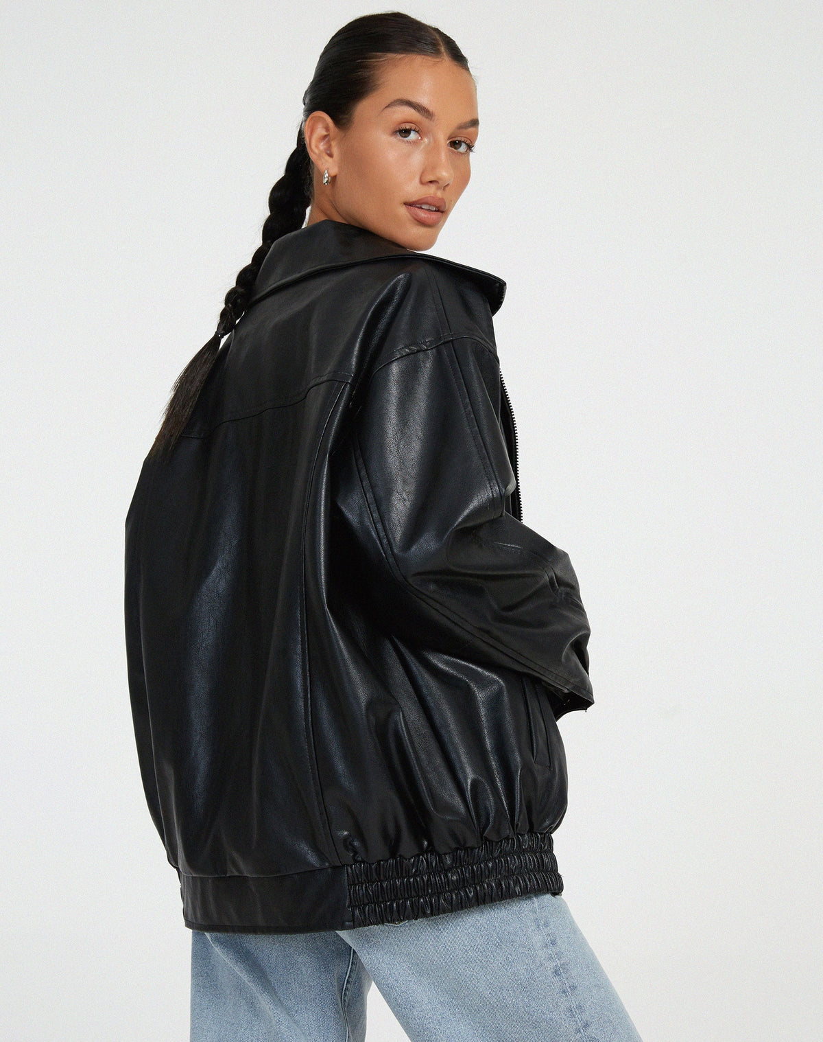 Blouson bomber oversized pour femme