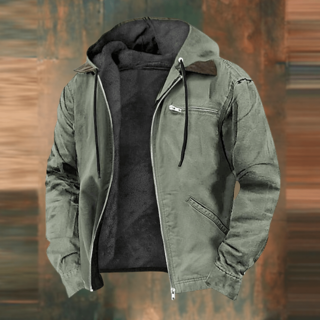 Blouson décontracté à capuche pour homme