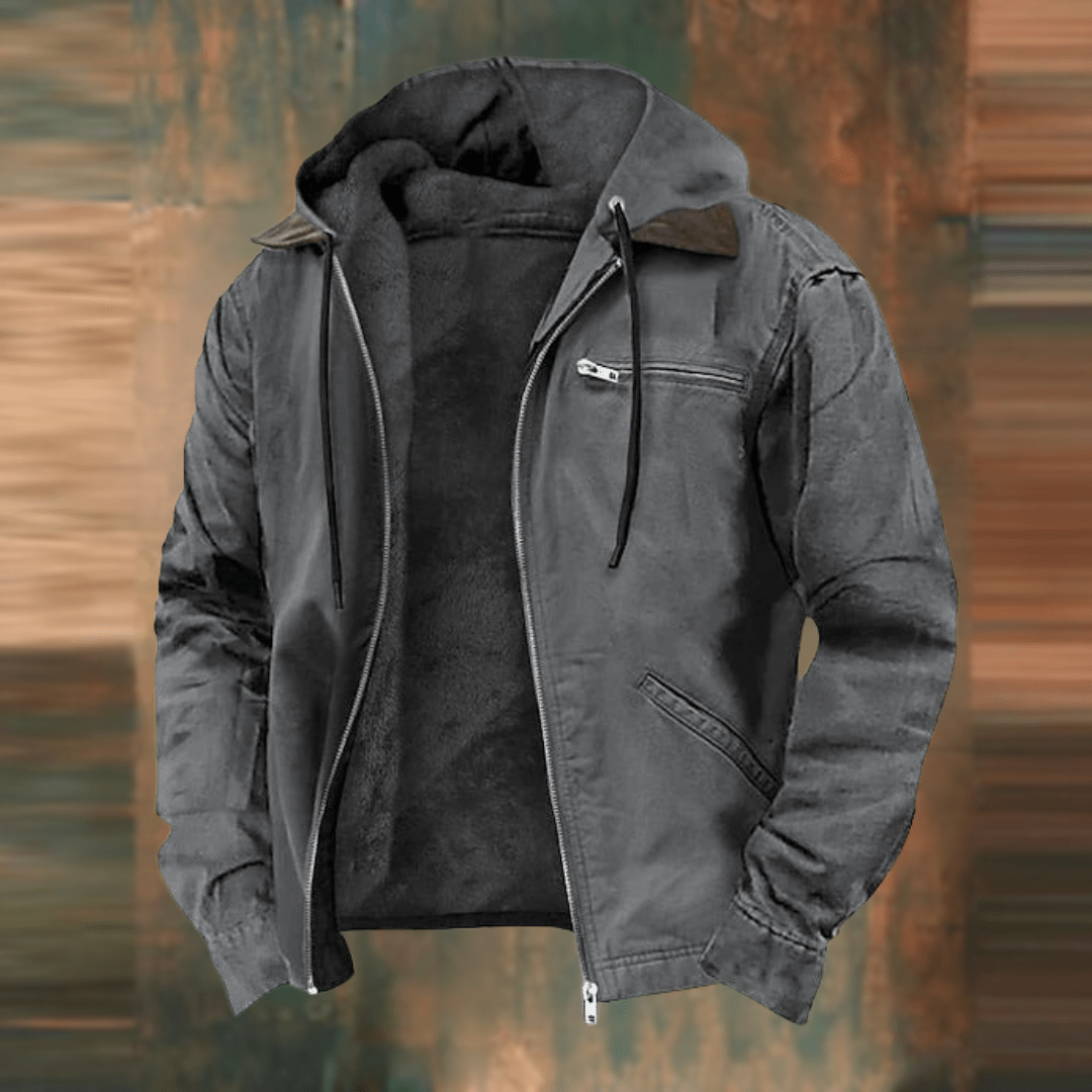 Blouson décontracté à capuche pour homme