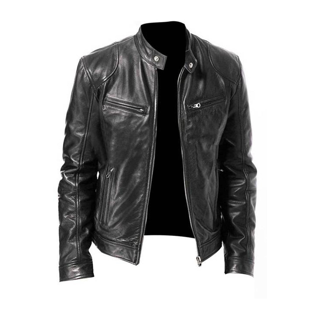 Blouson en cuir pour homme – style élégant pour toutes les occasions
