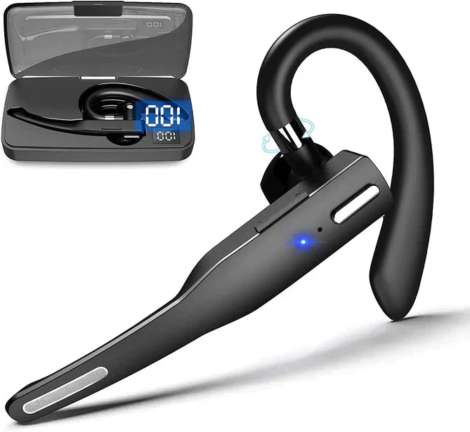 Bluetooth 5.1 Noise Cancelling Headset with Dual Microphones for Men
