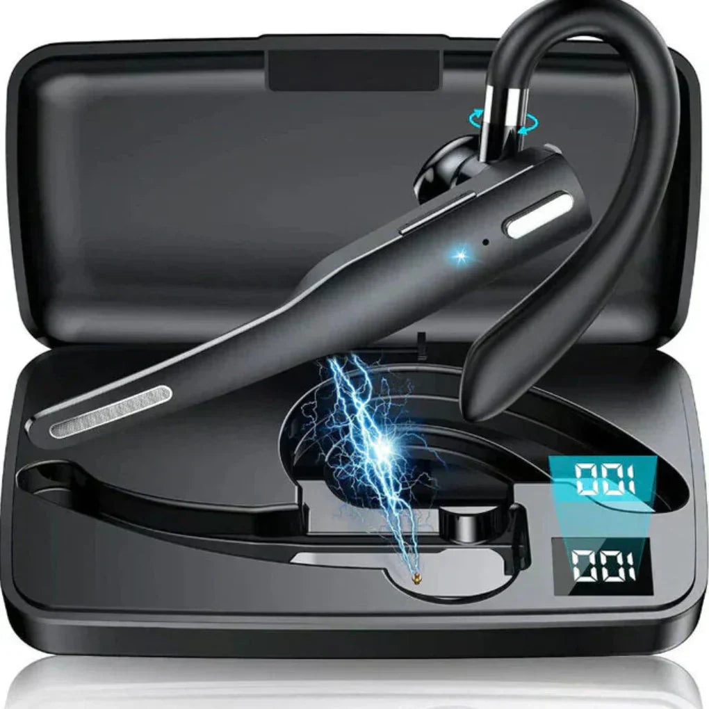 Bluetooth 5.1 Noise Cancelling Headset with Dual Microphones for Men