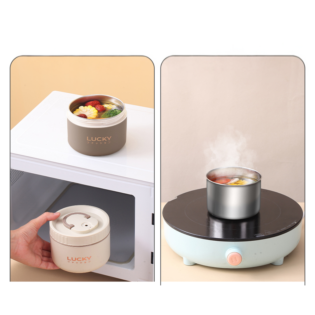 Boîte à lunch isotherme en acier pour hommes – Pratique