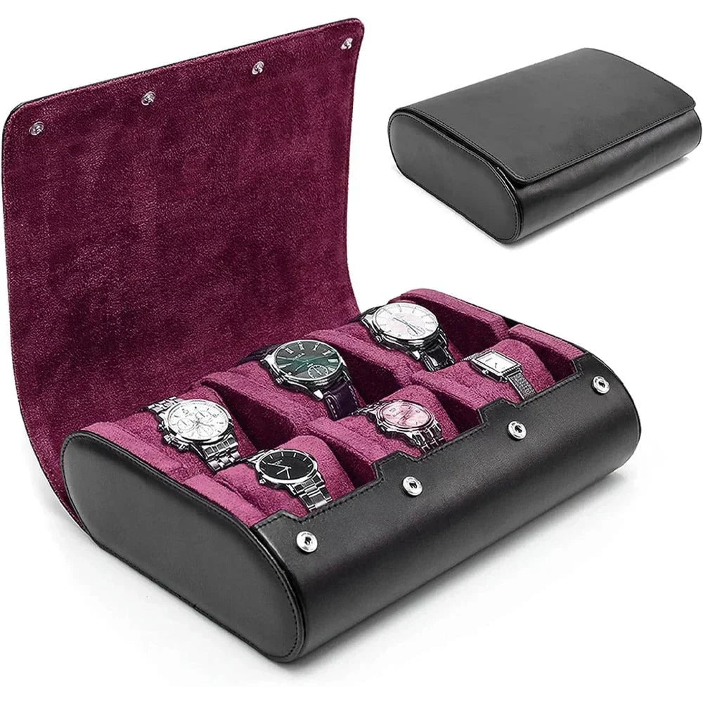 Boîte à montres – Écrin de luxe en cuir véritable