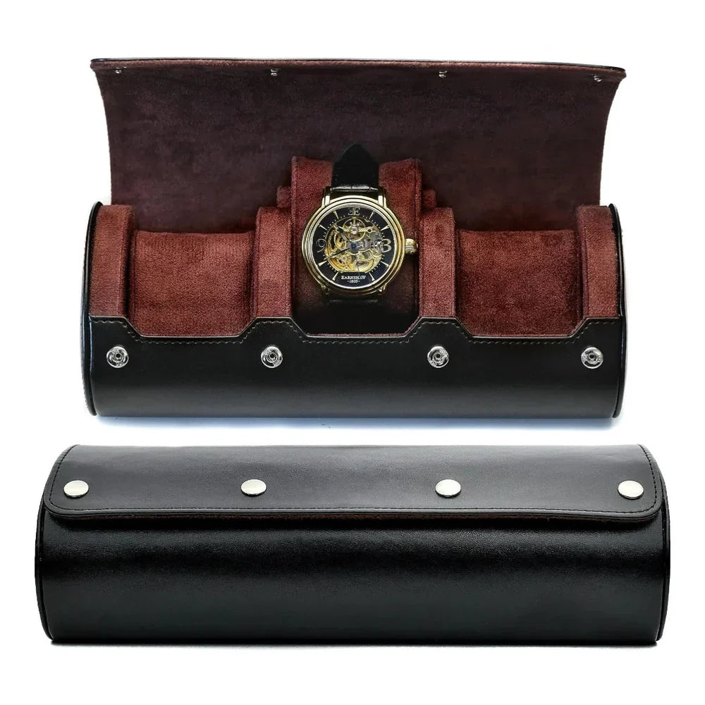 Boîte à montres – Écrin de luxe en cuir véritable