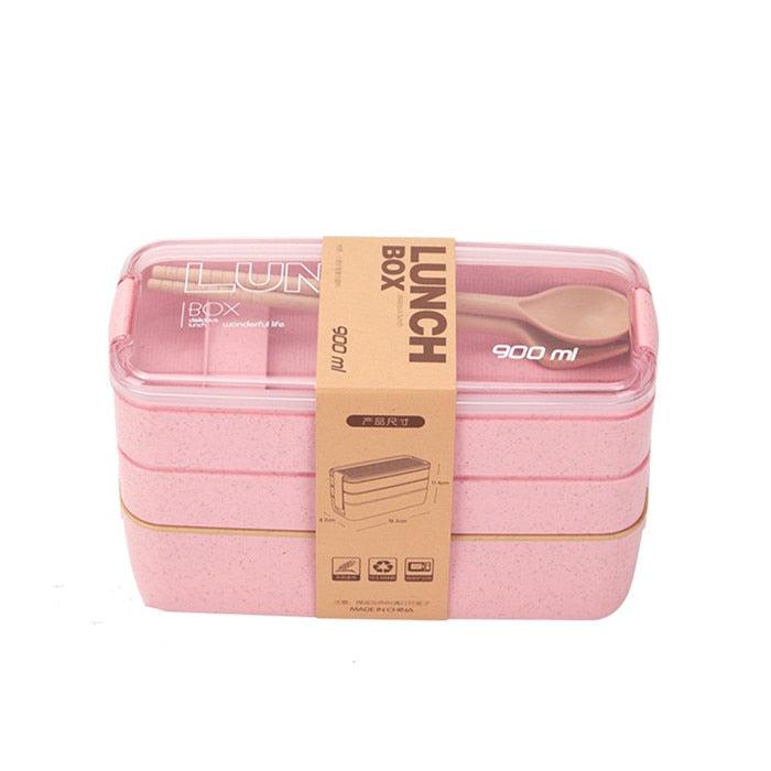 Boîte à repas bento à 3 niveaux