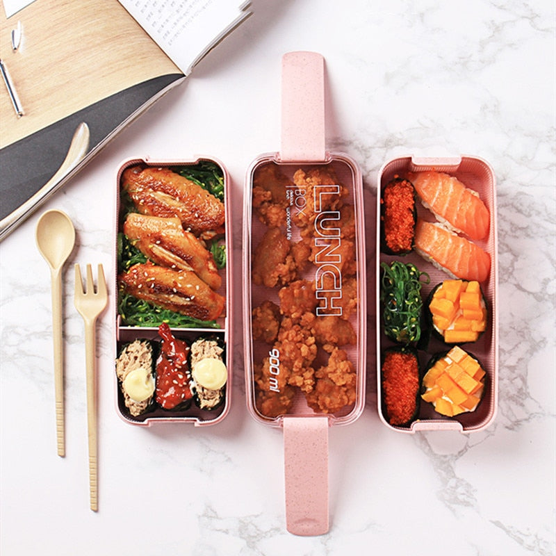 Boîte à repas bento à 3 niveaux