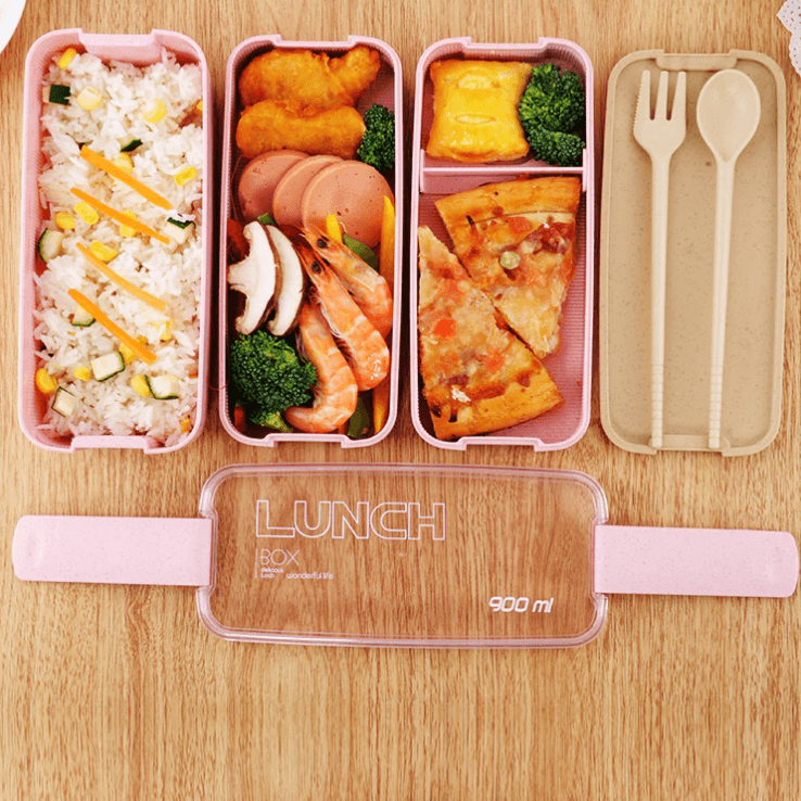 Boîte à repas bento à 3 niveaux