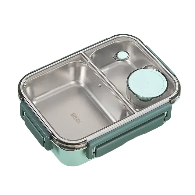 Boîte à repas isotherme en acier inoxydable avec design bento