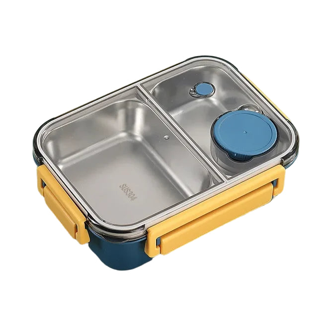 Boîte à repas isotherme en acier inoxydable avec design bento