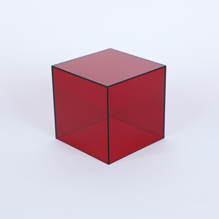 Boîte de rangement et présentation en acrylique colorée
