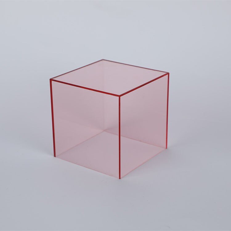 Boîte de rangement et présentation en acrylique colorée