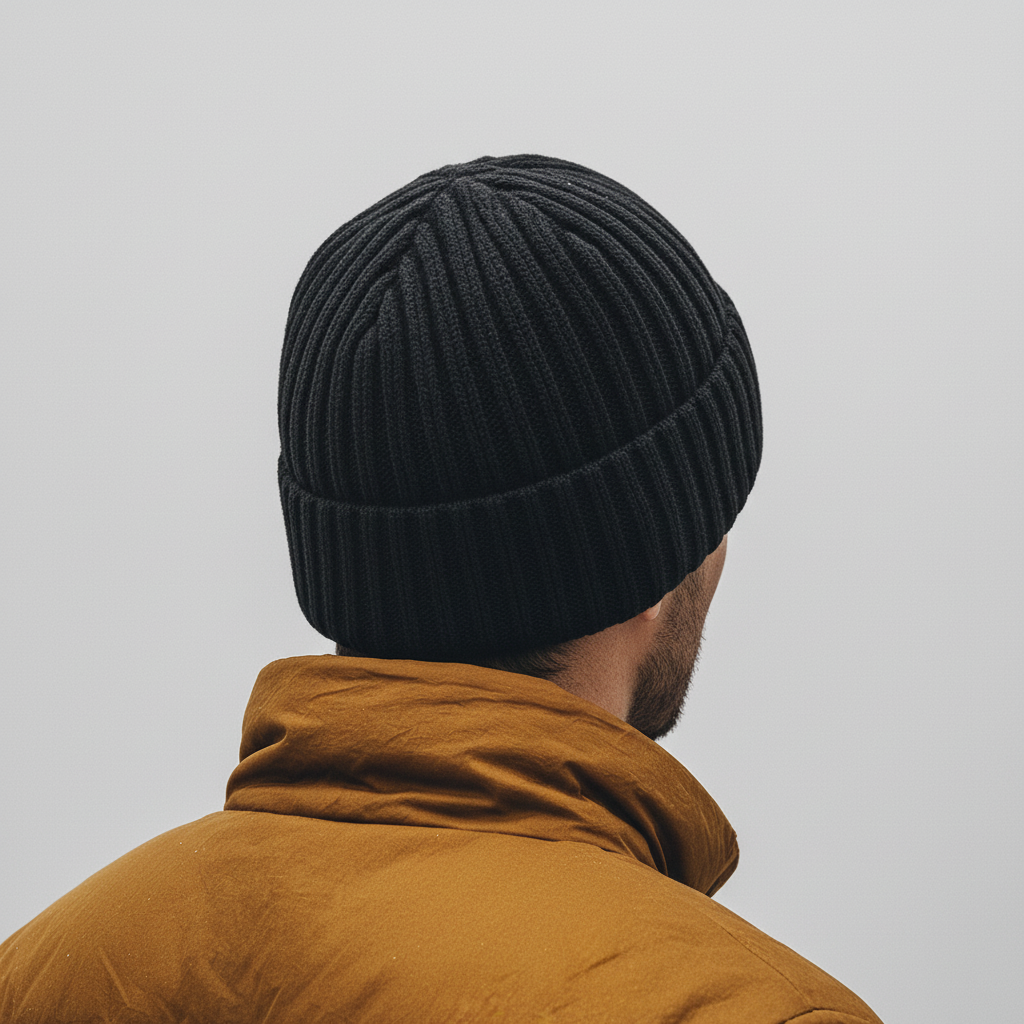 Bonnet en tricot doublé polaire