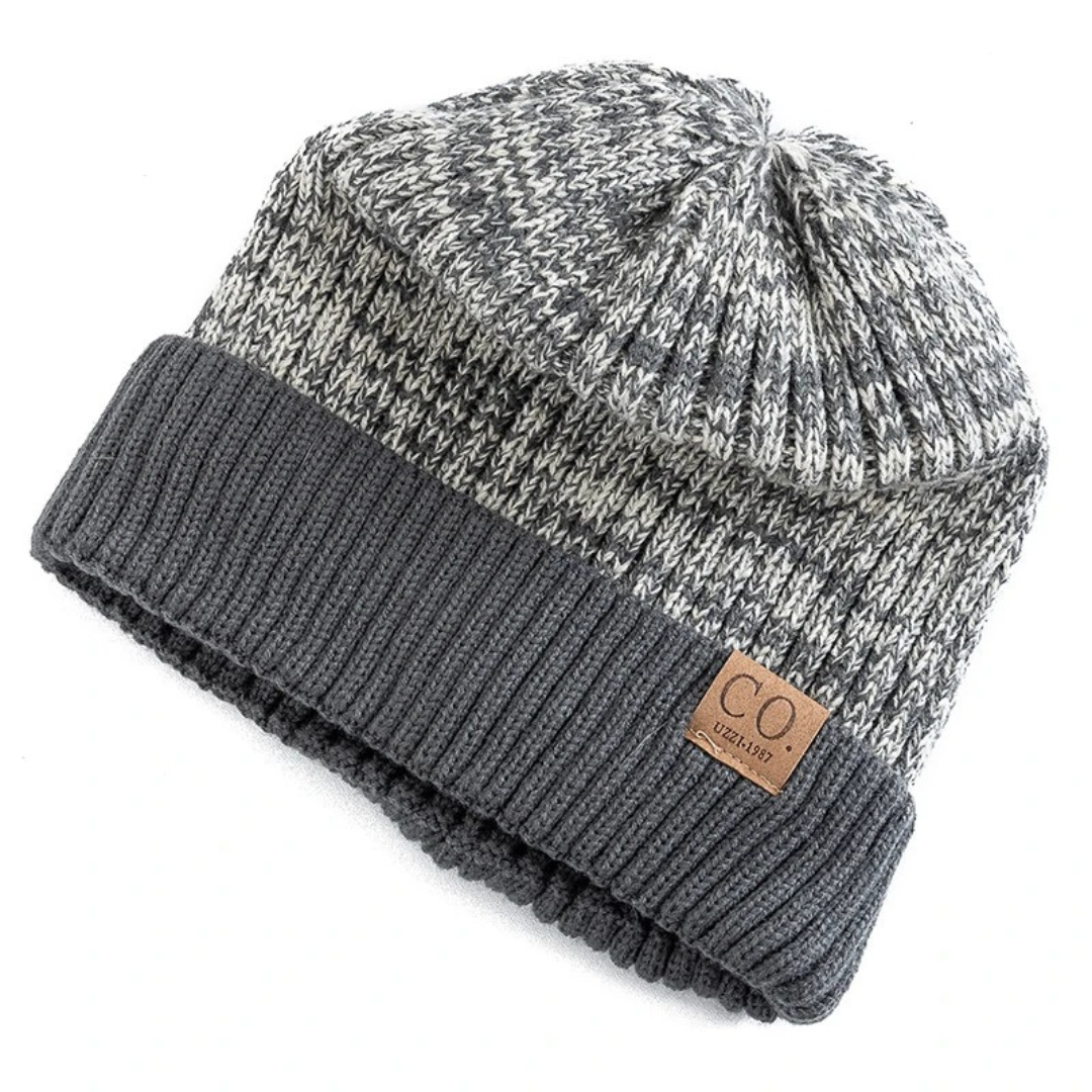 Bonnet en tricot doublé polaire