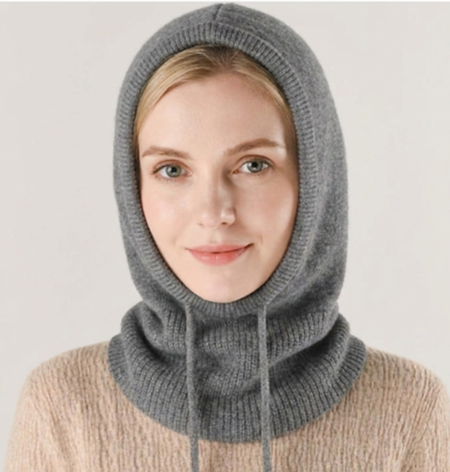 Bonnet tricoté doux en mélange de cachemire pour l'hiver et les journées froides
