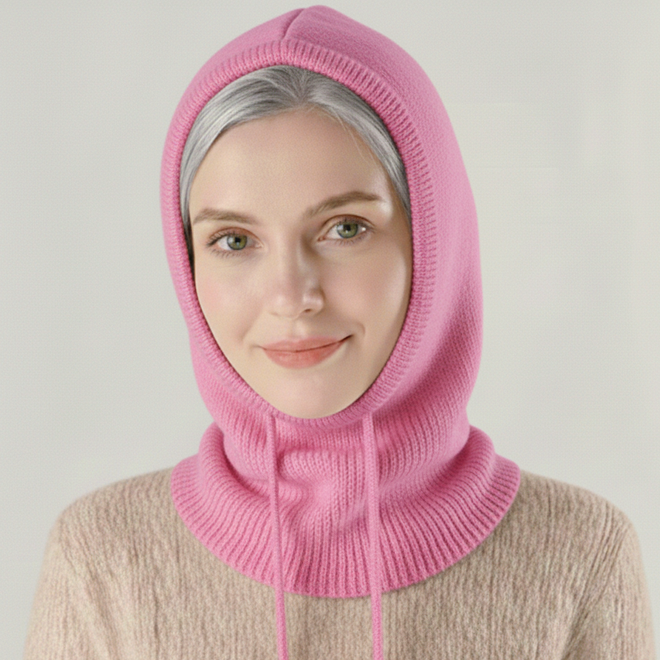 Bonnet tricoté doux en mélange de cachemire pour l'hiver et les journées froides