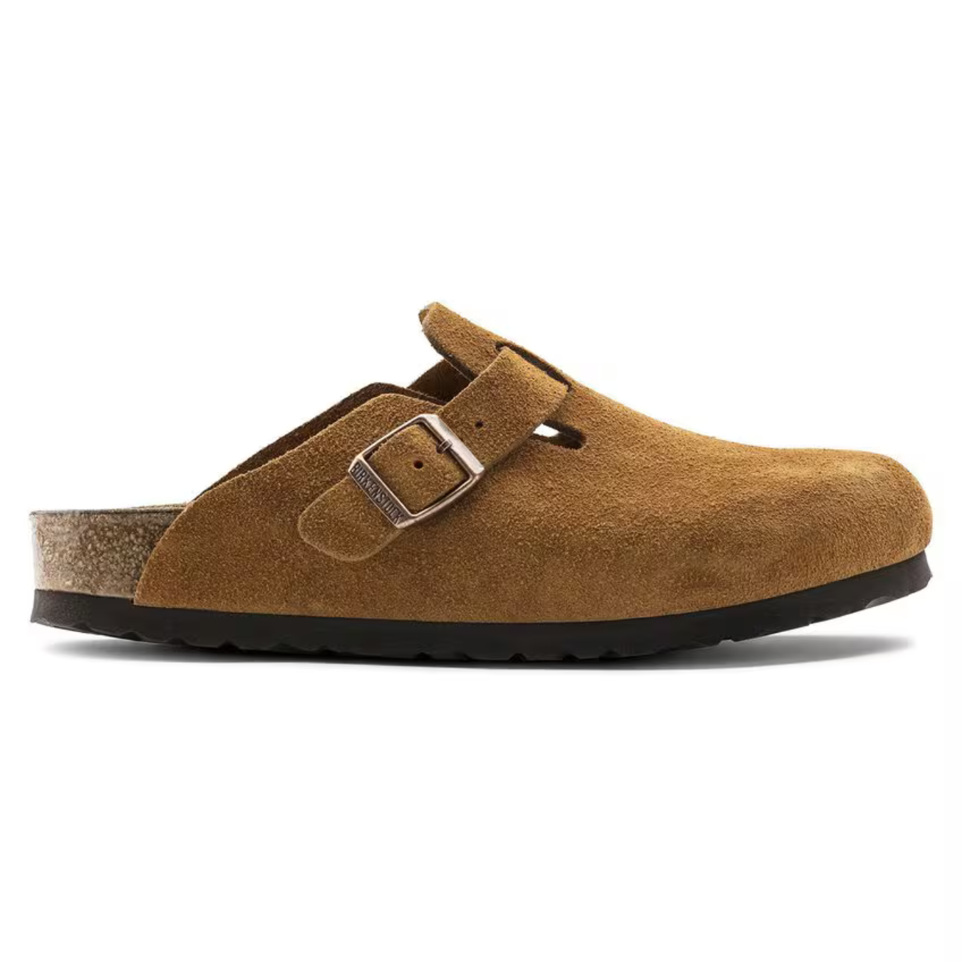 Boston | Taupe Suede – Classic Clogs with Cushioned Anatomical Footbed