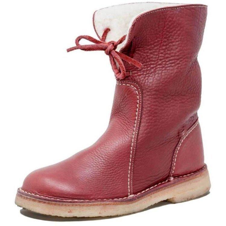 Bottes d'hiver imperméables pour femme avec doublure en polaire et laine