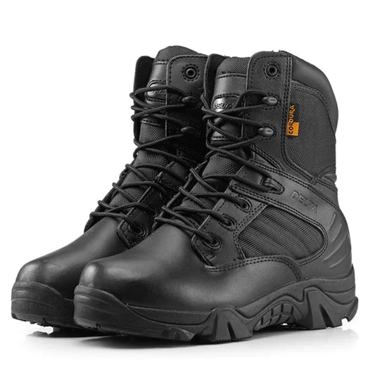 Bottes d'intervention tactiques résistantes pour homme pour aventures en plein air