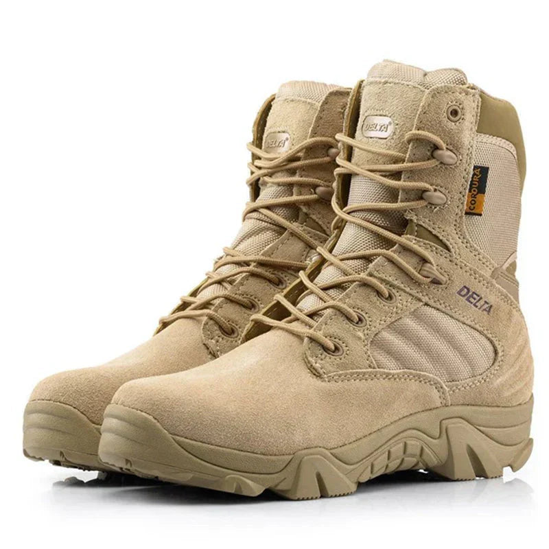 Bottes d'intervention tactiques résistantes pour homme pour aventures en plein air
