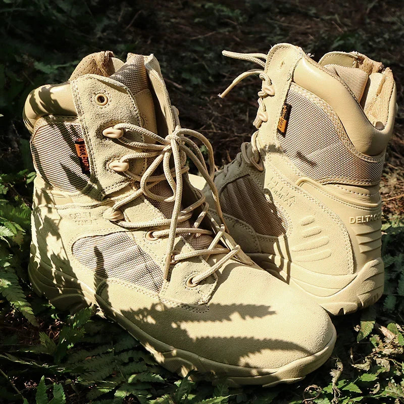 Bottes d'intervention tactiques résistantes pour homme pour aventures en plein air
