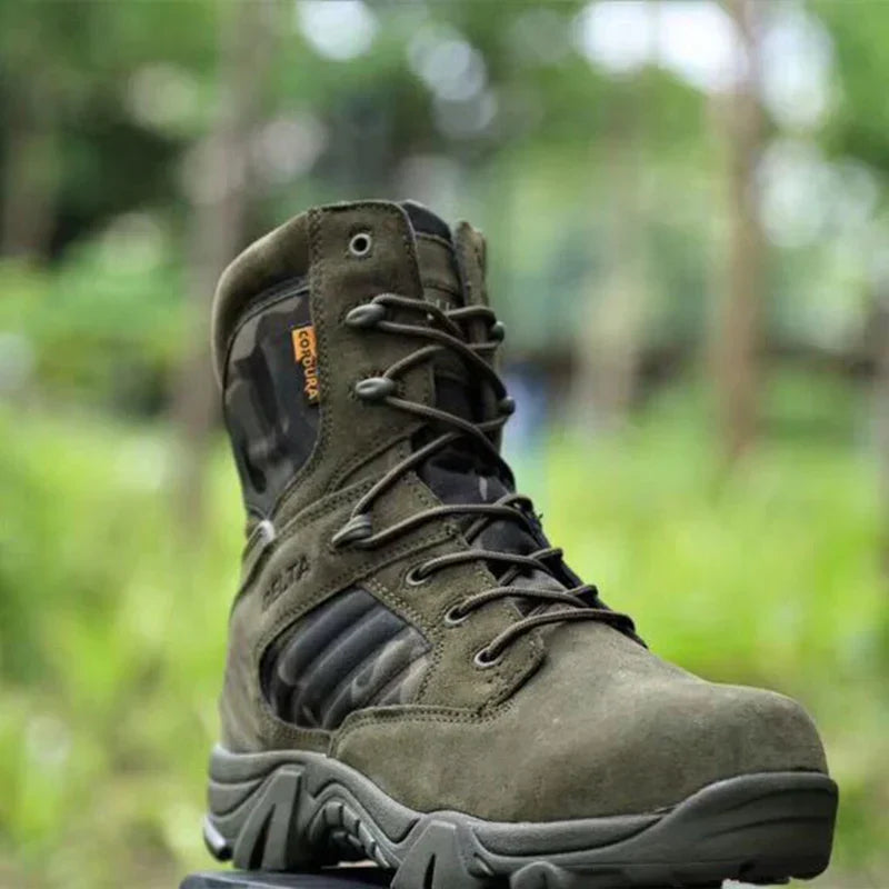 Bottes d'intervention tactiques résistantes pour homme pour aventures en plein air