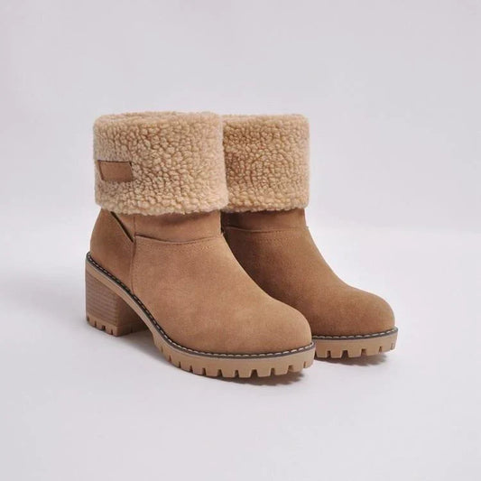 Bottes de neige d'hiver chaudes avec fourrure