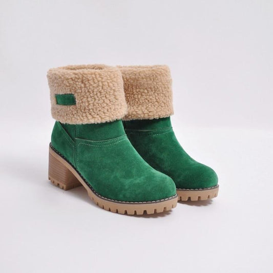 Bottes de neige d'hiver chaudes avec fourrure