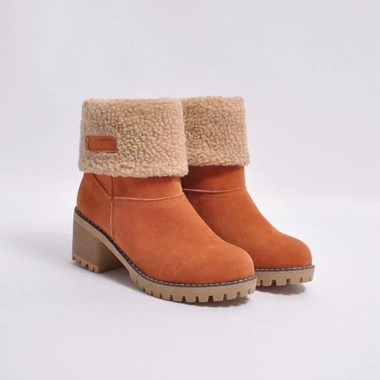Bottes de neige d'hiver chaudes avec fourrure