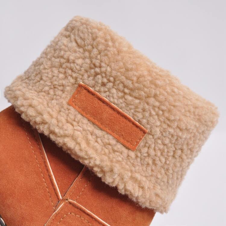 Bottes de neige d'hiver chaudes avec fourrure