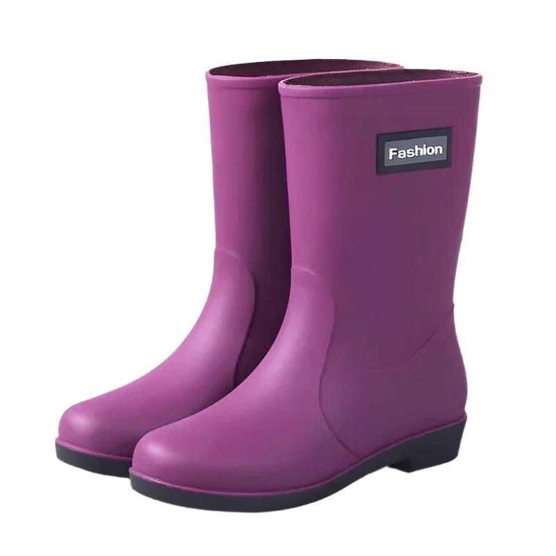 Bottes de pluie mi-hautes pour femme